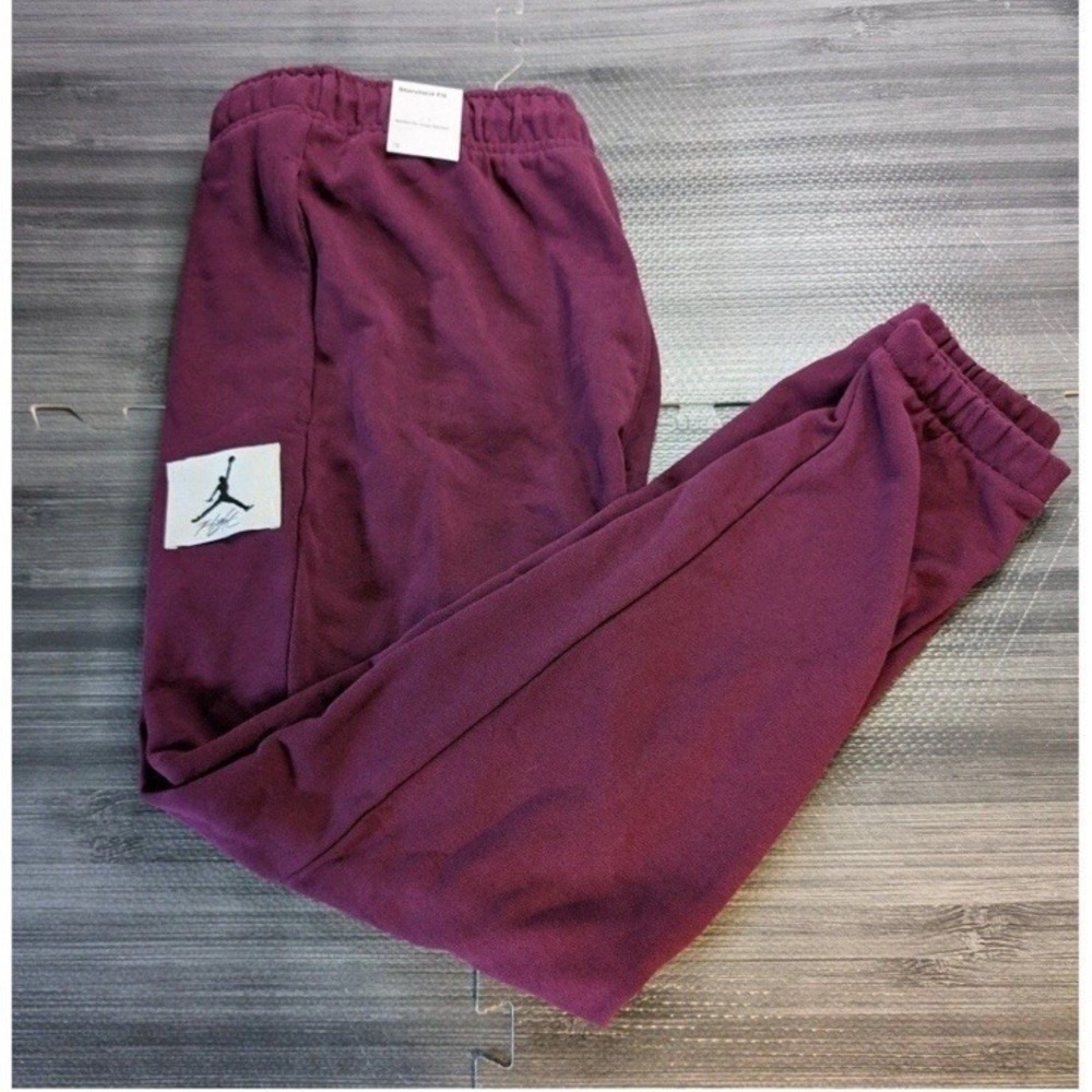 Jordan Essentials Statement Fleece‎ Men's  Sweatpants Joggers Maroon Sz 2XL